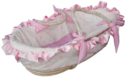 Minky Fleur Moses Basket