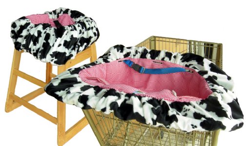 Cow Shopping Cart / High Chair Cover