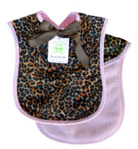 Cheetah Reversible Bib