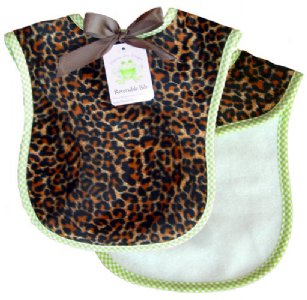 Cheetah Reversible Bib