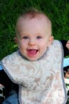 Minky Fleur Reversible Bib