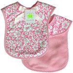 Pink/White Hibiscus Burp Cloth