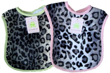 Snow Leopard Reversible Bib