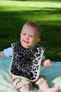 Snow Leopard Reversible Bib