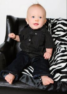 Zebra Stroller Blanket