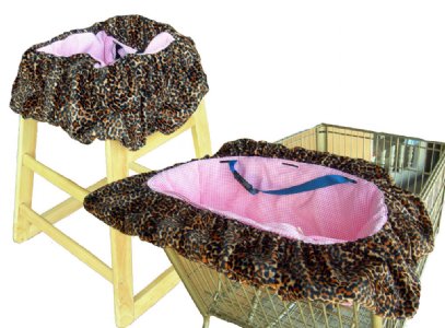 Cheetah Shopping Cart / High Chair Cover
