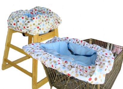 Cocoa Sky Dot Shopping Cart / High Chair Cover