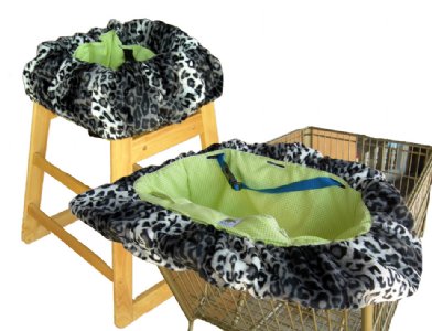 Snow Leopard Shopping Cart Cover / High Chair Cover