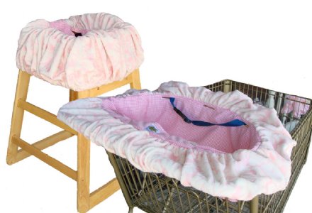 Minky Fleur Shopping Cart / High Chair Cover