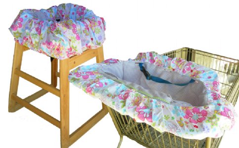 Star Flower Burst Shopping Cart Cover / High Chair Cover