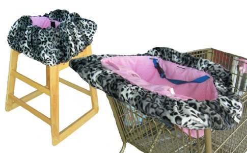 Snow Leopard Shopping Cart Cover / High Chair Cover