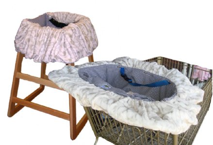 Minky Fleur Shopping Cart / High Chair Cover