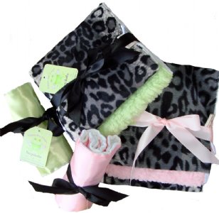 Snow Leopard Burpcloth Set of 2