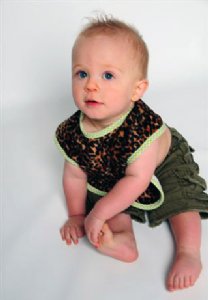 Cheetah Reversible Bib