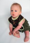 Cheetah Reversible Bib