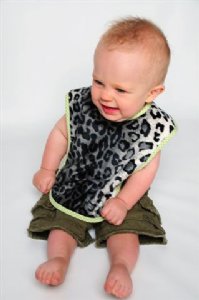 Snow Leopard Reversible Bib
